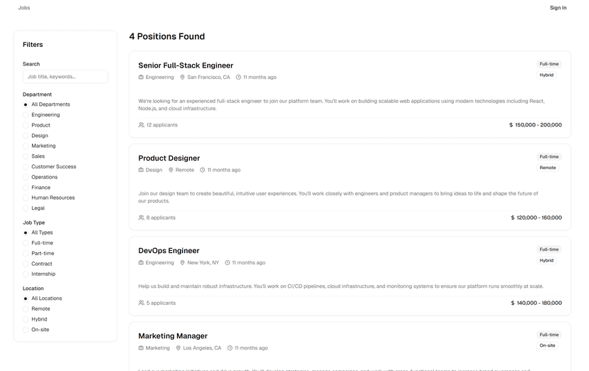 Job Board & ATS